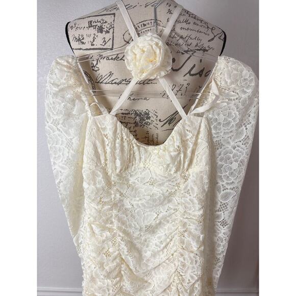 B38 For Love & Lemons Belladonna Dress Womens Small Emily in Paris Whimsical - Picture 5 of 9